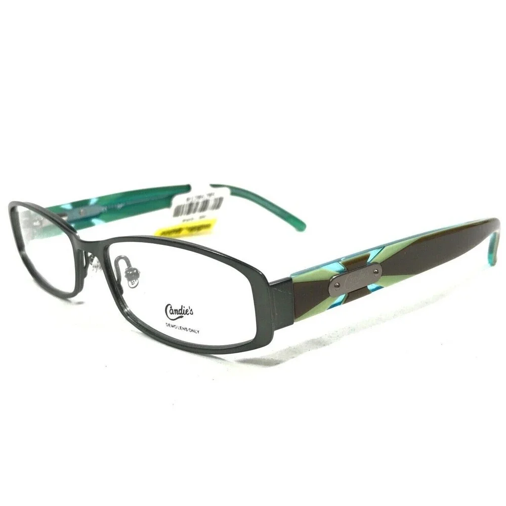 Candies C ESTELLA GRN Eyeglasses Frames Brown Green Rectangular 50-15-135